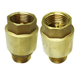 Max Brass Internal and External Filaments Vertical One Way Check Valve DN15