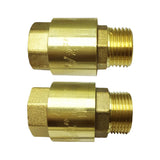Max Brass Internal and External Filaments Vertical One Way Check Valve DN15