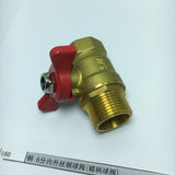 Max 1Pc Butterfly Handle Female Male Thread Brass Ball Valve DN20 female to male
