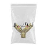 Maxbell External tooth pagoda joint butterfly handle ball valve 4 points Y type three outer wire ball valve