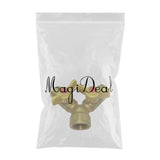 Maxbell External tooth pagoda joint butterfly handle ball valve 4 points Y type one inner wire two outer wire ball valve