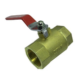 Maxbell 1 Inch Brass Ball Valve Shut Off Female Thread with Filter Strainer