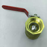 Maxbell 1 Inch Brass Ball Valve Shut Off Female Thread with Filter Strainer