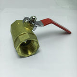 Maxbell 1 Inch Brass Ball Valve Shut Off Female Thread with Filter Strainer