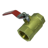 Maxbell 1 Inch Brass Ball Valve Shut Off Female Thread with Filter Strainer