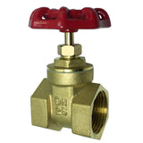 Maxbell 1 Pc Brass Gate Valve Threaded Valve Water Pipe Connector Adapter Tap DN25