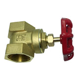 Maxbell 1 Pc Brass Gate Valve Threaded Valve Water Pipe Connector Adapter Tap DN25