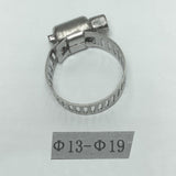 Maxbell SS Hose Clamp Adjust Fuel Line Pipe Worm Gear Clip Clamp Fasterner 13-19mm