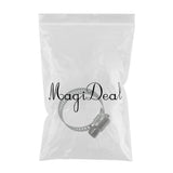 Maxbell SS Hose Clamp Adjust Fuel Line Pipe Worm Gear Clip Clamp Fasterner 19-29mm