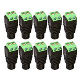Max 10pcs 12V DC Female Power Plug Adapter Connector Power Cord Connector