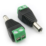 Max 10pcs 12V Male DC Power Plug Adapter Connector for LED Strip Light
