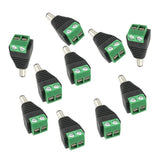 Max 10pcs 12V Male DC Power Plug Adapter Connector for LED Strip Light