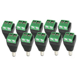 Max 10pcs 12V Male DC Power Plug Adapter Connector for LED Strip Light