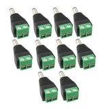 Max 10pcs 12V Male DC Power Plug Adapter Connector for LED Strip Light