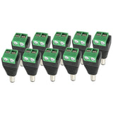 Max 10pcs 12V Male DC Power Plug Adapter Connector for LED Strip Light