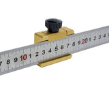 Maxbell Steel ruler block Woodworking line Steel ruler fixed block Ruler scriber