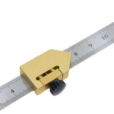 Maxbell Steel ruler block Woodworking line Steel ruler fixed block Ruler scriber