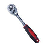 Maxbell Two-way Quick Release Ratchet Socket Wrench 253mm 24 tooth Red-Black Handle