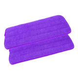 Max 2 Pieces Polyester Fiber Free Hand Washing Spray Mop Cloth Purple