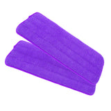 Max 2 Pieces Polyester Fiber Free Hand Washing Spray Mop Cloth Purple