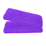 Max 2 Pieces Polyester Fiber Free Hand Washing Spray Mop Cloth Purple