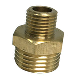Max Brass Hex Nipple Fitting Adapter Male Thread Water Oil Connector 2 points