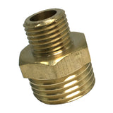 Max Brass Hex Nipple Fitting Adapter Male Thread Water Oil Connector 2 points