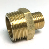 Max Brass Hex Nipple Fitting Adapter Male Thread Water Oil Connector 2 points