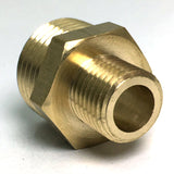 Max Brass Hex Nipple Fitting Adapter Male Thread Water Oil Connector 2 points