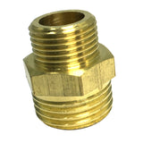 Max Brass Hex Nipple Fitting Adapter Male Thread Water Oil Connector 3 points