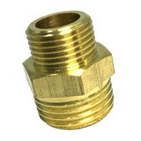 Max Brass Hex Nipple Fitting Adapter Male Thread Water Oil Connector 3 points