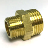Max Brass Hex Nipple Fitting Adapter Male Thread Water Oil Connector 3 points