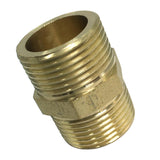 Max Brass Pipe Hex Nipple Fitting Adapter Male Thread Water Oil Connector 35mm