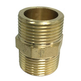 Max Brass Pipe Hex Nipple Fitting Adapter Male Thread Water Oil Connector 35mm