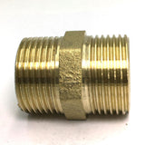 Max Brass Pipe Hex Nipple Fitting Adapter Male Thread Water Oil Connector 35mm