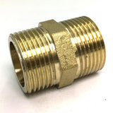 Max Brass Pipe Hex Nipple Fitting Adapter Male Thread Water Oil Connector 35mm