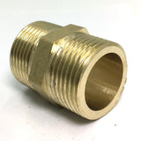 Max Brass Pipe Hex Nipple Fitting Adapter Male Thread Water Oil Connector 35mm