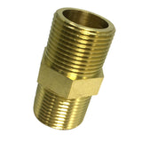 Max Brass Pipe Hex Nipple Fitting Adapter Male Thread Water Oil Connector 50mm