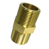 Max Brass Pipe Hex Nipple Fitting Adapter Male Thread Water Oil Connector 50mm