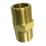 Max Brass Pipe Hex Nipple Fitting Adapter Male Thread Water Oil Connector 50mm