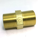 Max Brass Pipe Hex Nipple Fitting Adapter Male Thread Water Oil Connector 50mm