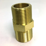 Max Brass Pipe Hex Nipple Fitting Adapter Male Thread Water Oil Connector 50mm