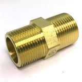 Max Brass Pipe Hex Nipple Fitting Adapter Male Thread Water Oil Connector 50mm