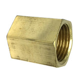 Max 1 Pc 1/2" Double Female Brass Thread Straight Adapter Connector Pipe Fitting