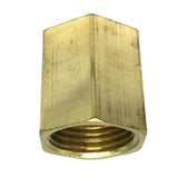 Max 1 Pc 1/2" Double Female Brass Thread Straight Adapter Connector Pipe Fitting