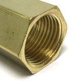 Max 1 Pc 1/2" Double Female Brass Thread Straight Adapter Connector Pipe Fitting