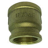 Max 1 Pc Double Female Brass Thread Straight Adapter Connector Fitting DN25xDN20