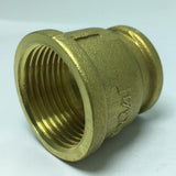Max 1 Pc Double Female Brass Thread Straight Adapter Connector Fitting DN25xDN20