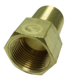 Max 1 Pc 3/4" Brass Male x Female Thread Straight Adapter Connector Fitting 50mm