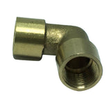 Max 1 Pc G1/8" Double Female Elbow 90Degree Brass Adapter Connector Pipe Fitting